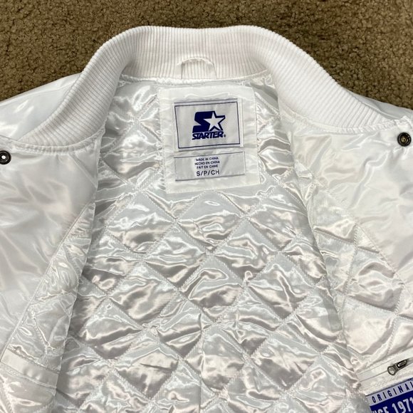 LAS VEGAS RAIDERS Starter WHITE Jacket M L XL 2X - Picture 7 of 9